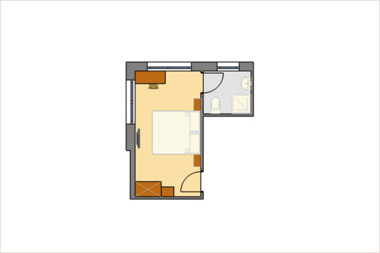 Grundriss - Doppelzimmer in Radstadt